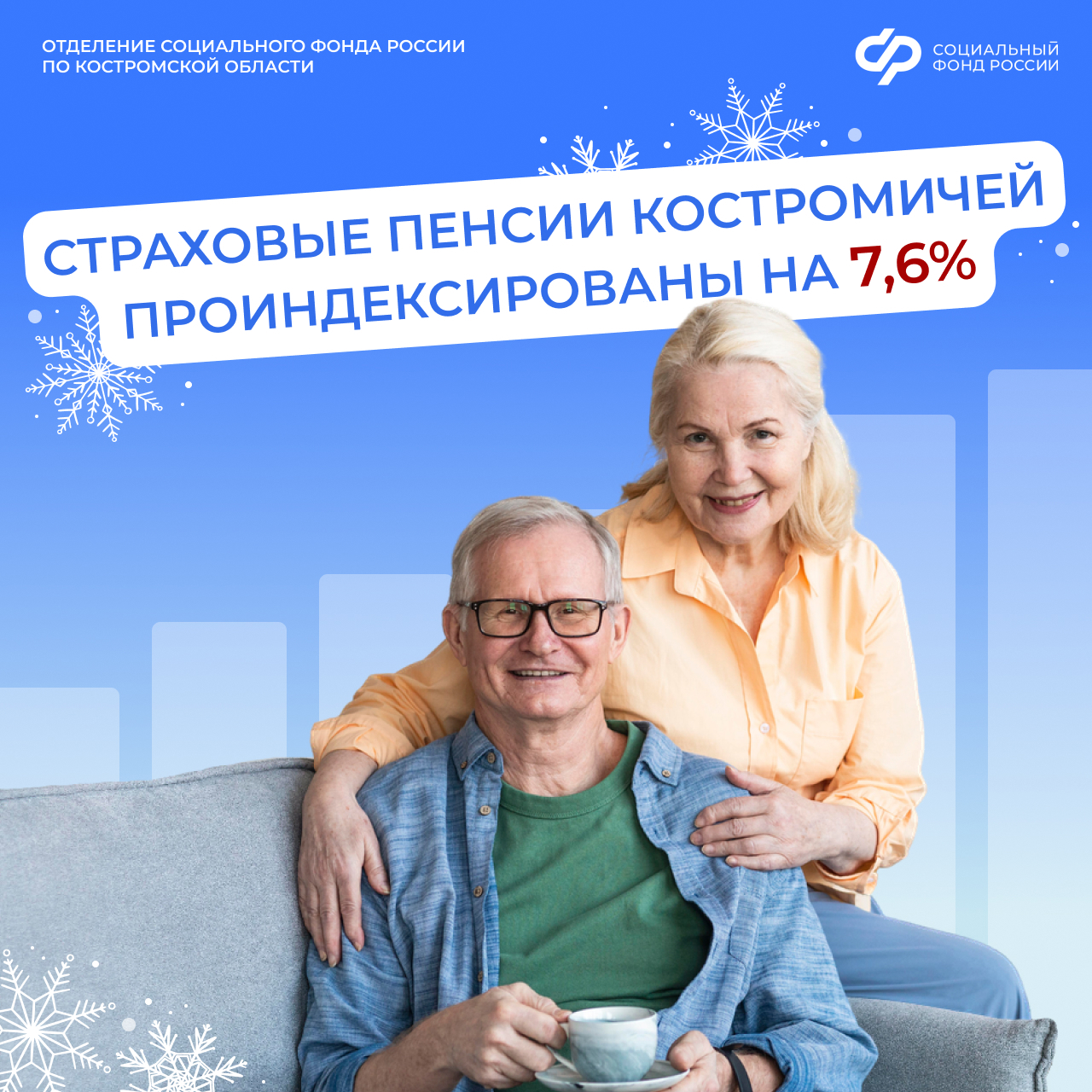 Более 172 тысяч костромичей получают в январе пенсию в повышенном размере 