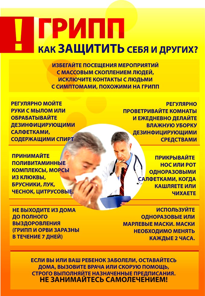 Грипп! Как защитить себя и других?